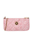 Pink Fabric Crossbody Bag