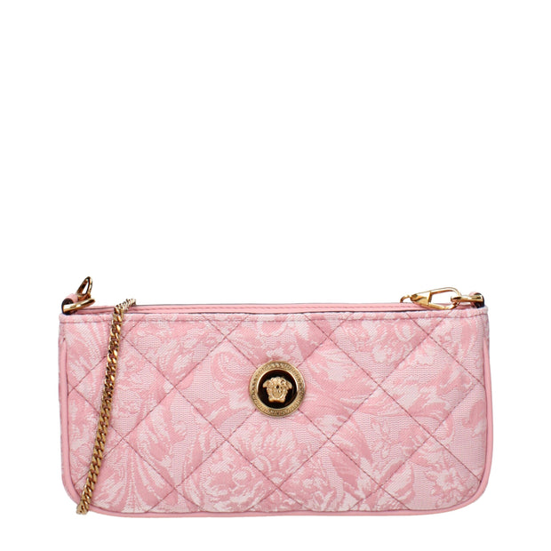 Pink Fabric Crossbody Bag