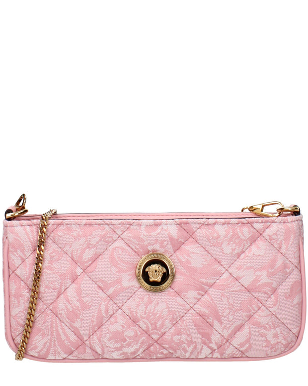 Pink Fabric Crossbody Bag