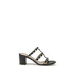 Black Calf Leather Bos Taurus Platform Sandals