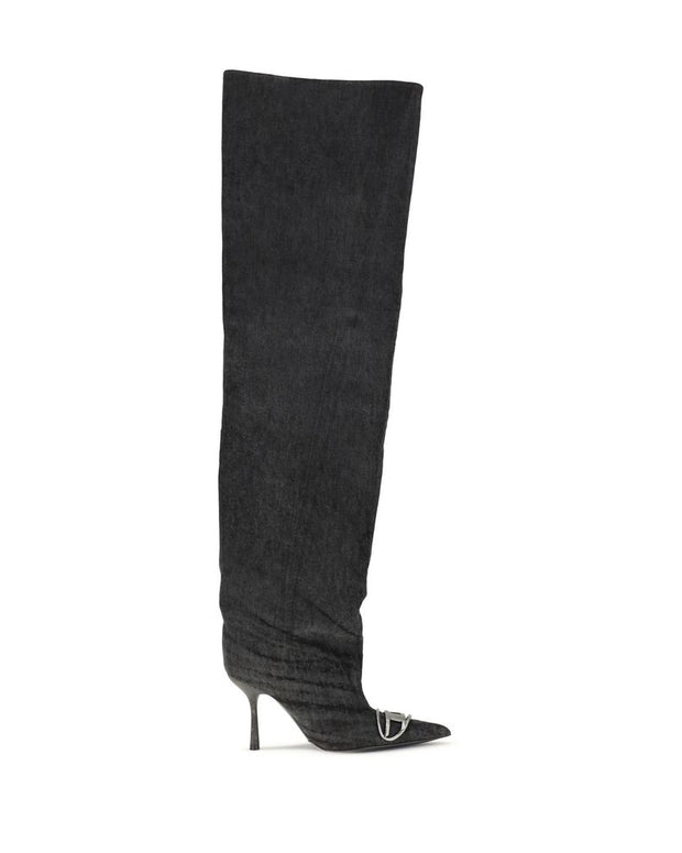 Black Fabric Over The Knee