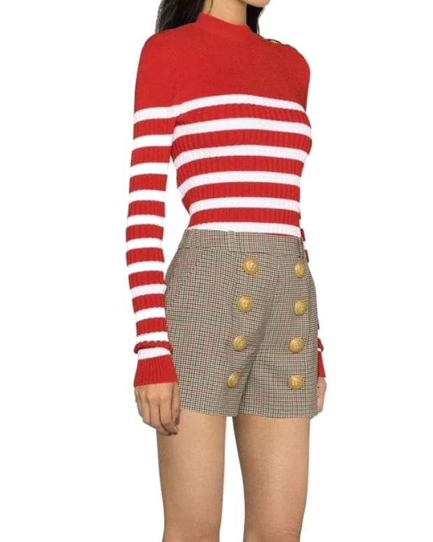 Beige Polyester Short And Mini Shorts