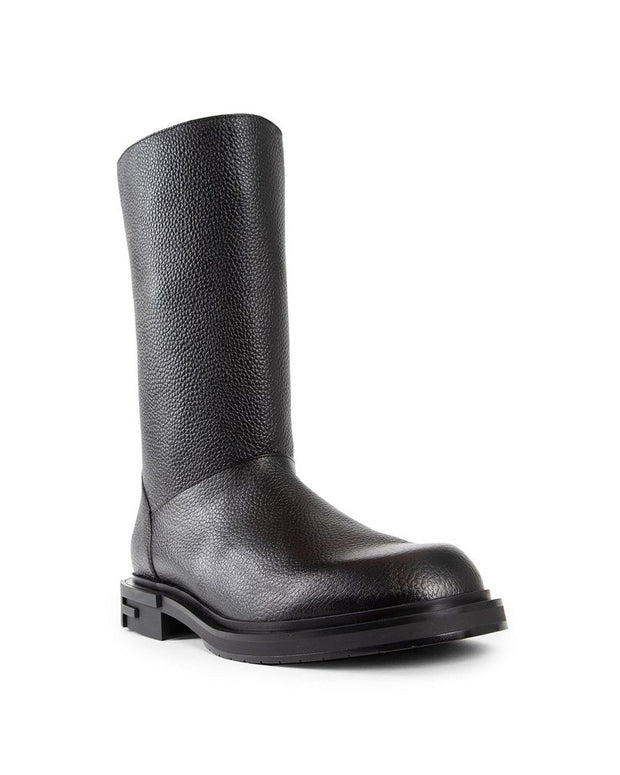 Black Calfskin Boots