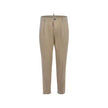 Beige Cotton Chino Pants