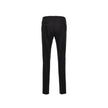 Black Elastane Two-Piece Suit