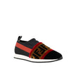 Black Fabric Sneakers