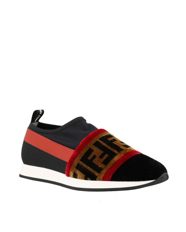 Black Fabric Sneakers