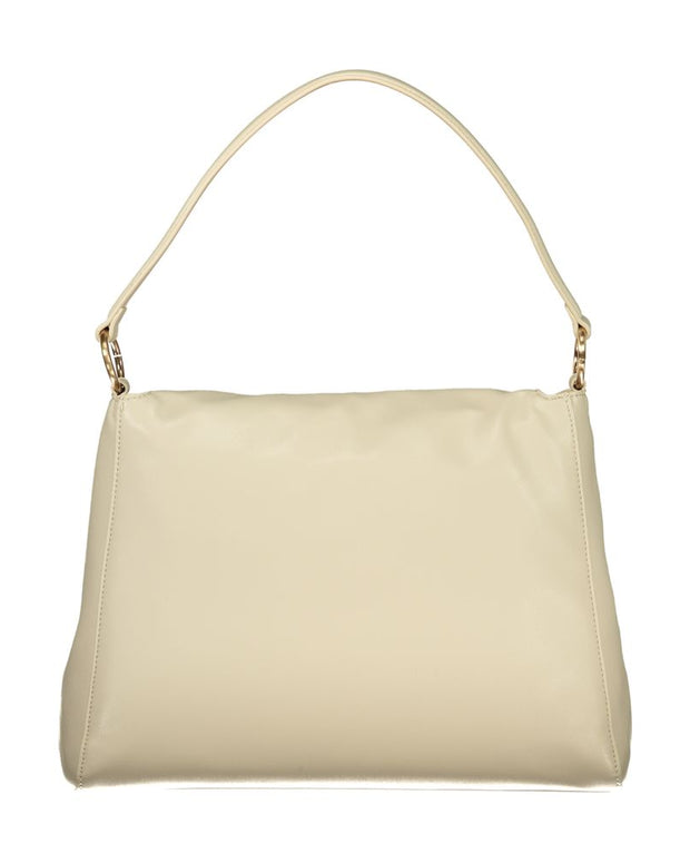 Beige Polyethylene Handbag