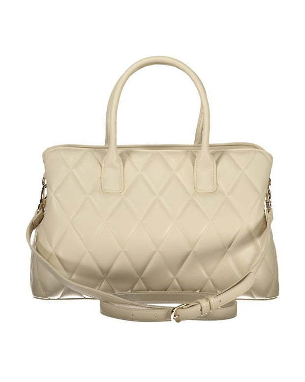 Beige Polyethylene Handbag