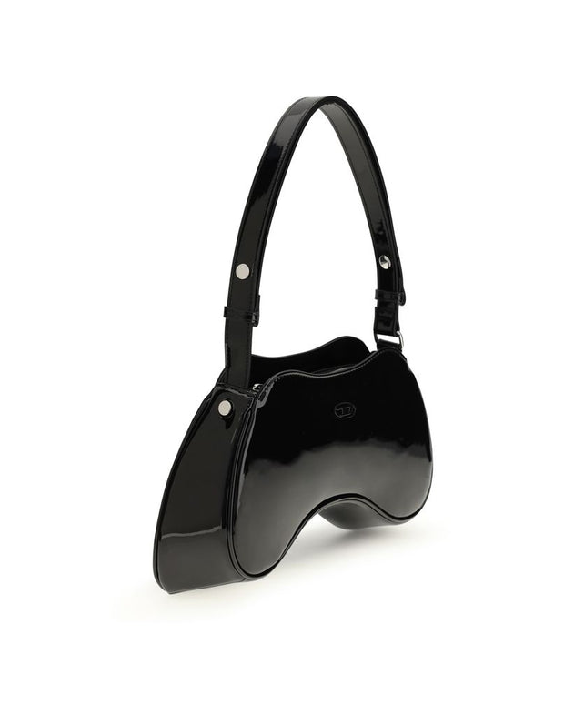 Black Polyethylene Shoulder Bag