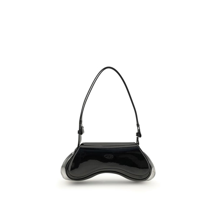 Black Polyethylene Shoulder Bag