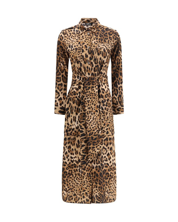 Multicolor Silk Casual Dress