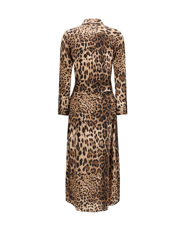 Multicolor Silk Casual Dress