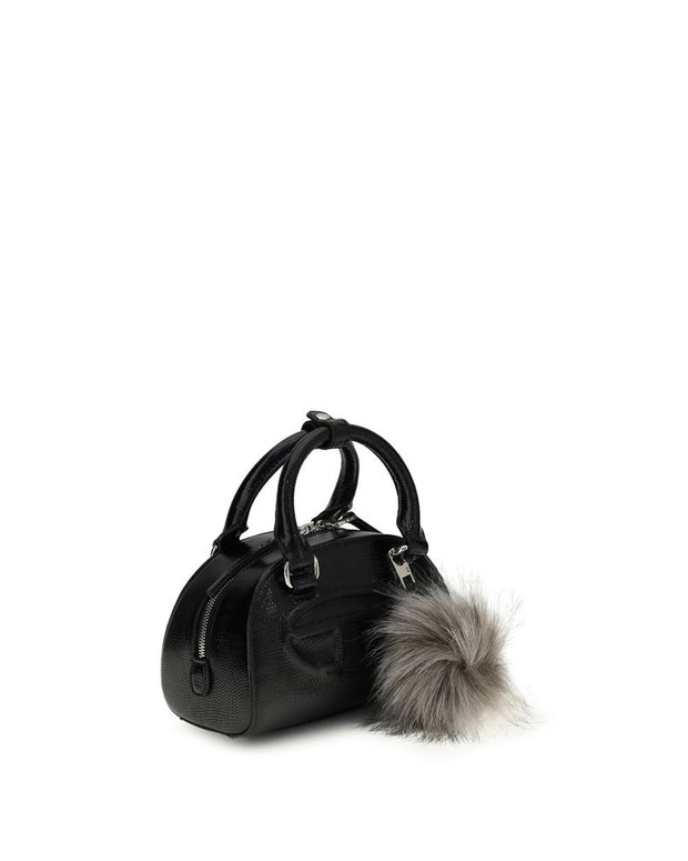 Black Calf Leather Bos Taurus Shoulder Bag