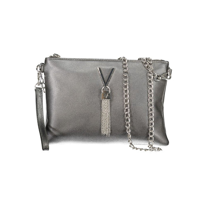 Gray Polyethylene Women Handbag