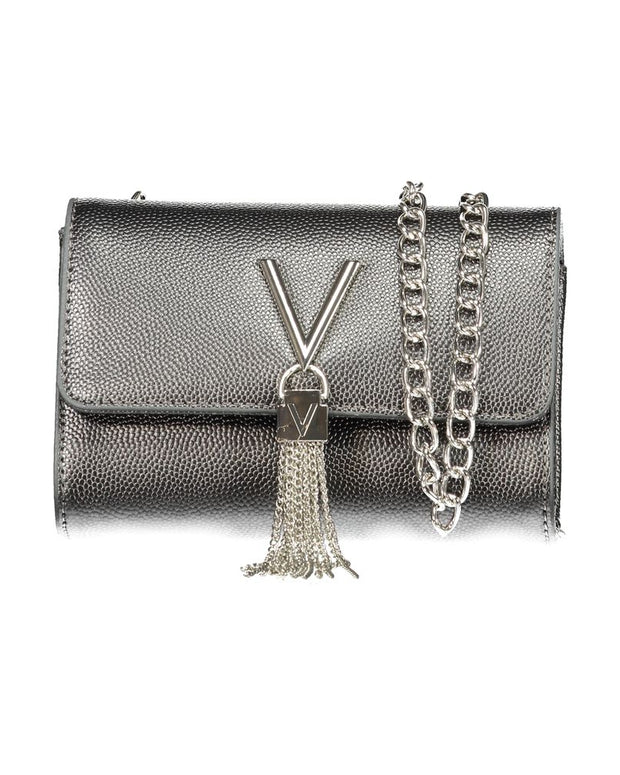 Gray Polyethylene Women Handbag