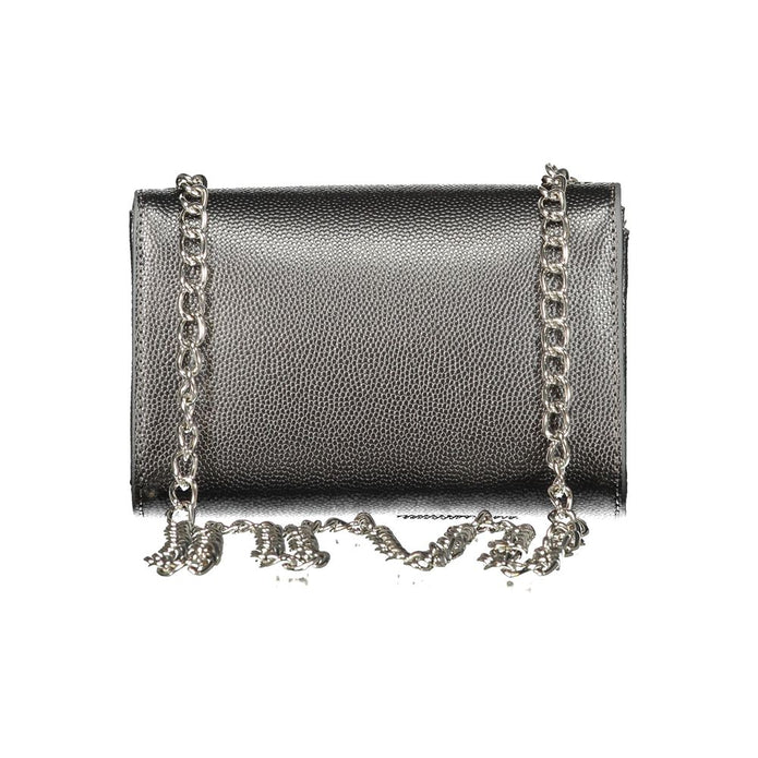 Gray Polyethylene Women Handbag