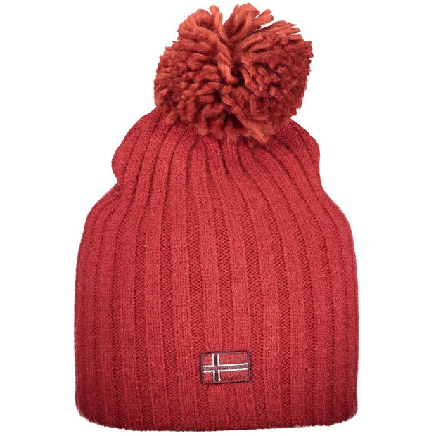 Red Polyester Women Hat