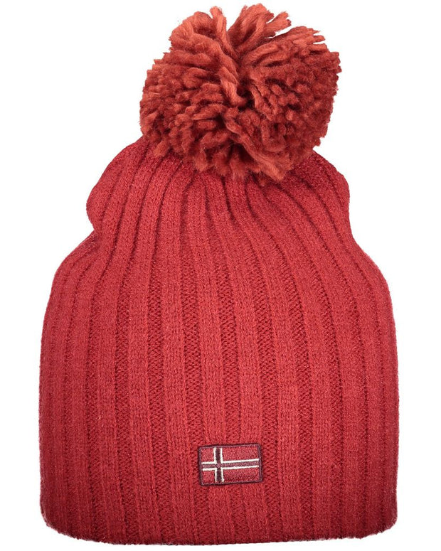 Red Polyester Women Hat