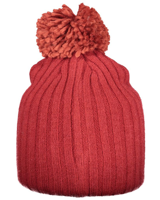 Red Polyester Women Hat