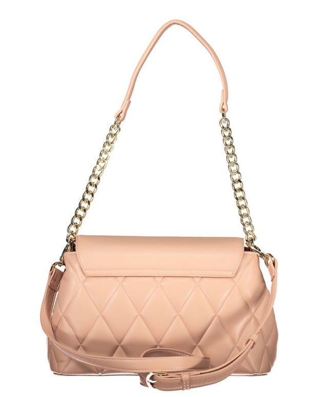 Pink Polyethylene Women Handbag