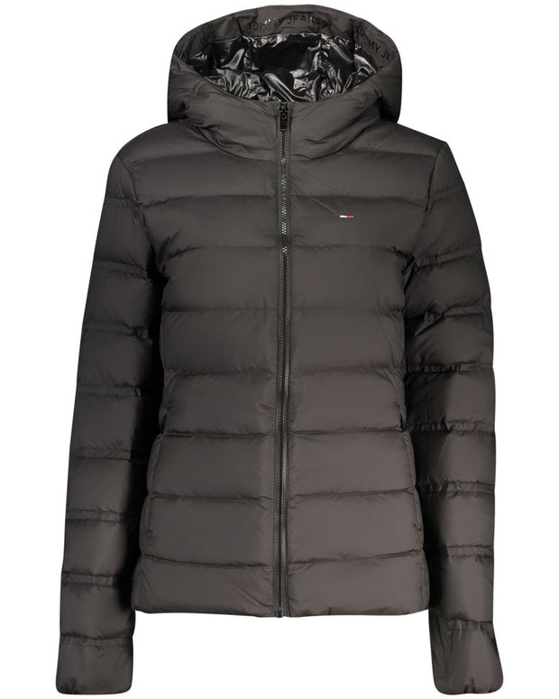 Black Recycled Polyester Women Jacket