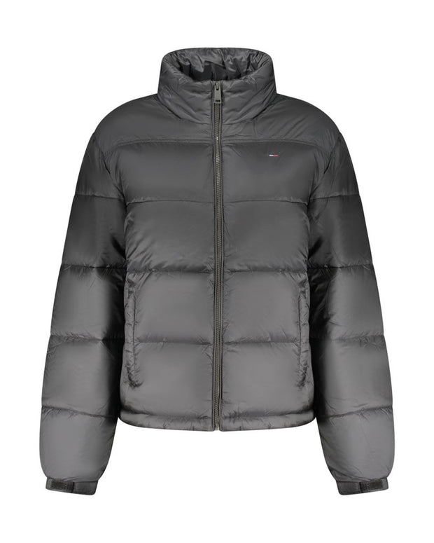 Black Polyester Jackets & Coat