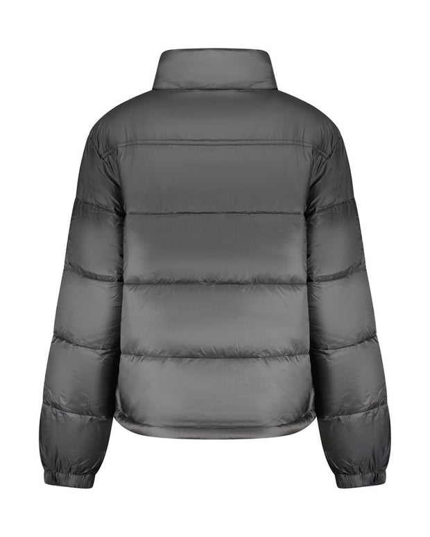 Black Polyester Jackets & Coat