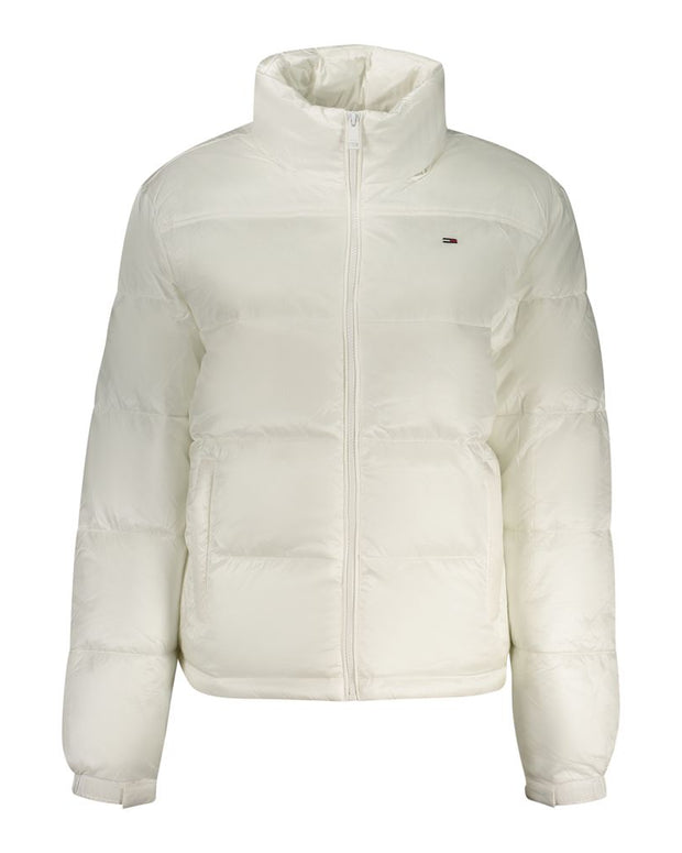 White Polyester Jackets & Coat