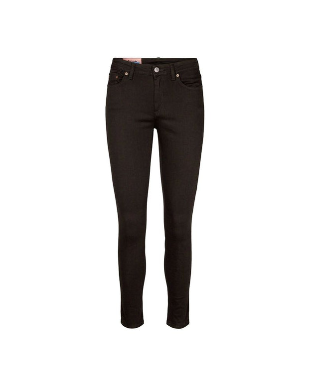 Black Cotton Skinny Jeans
