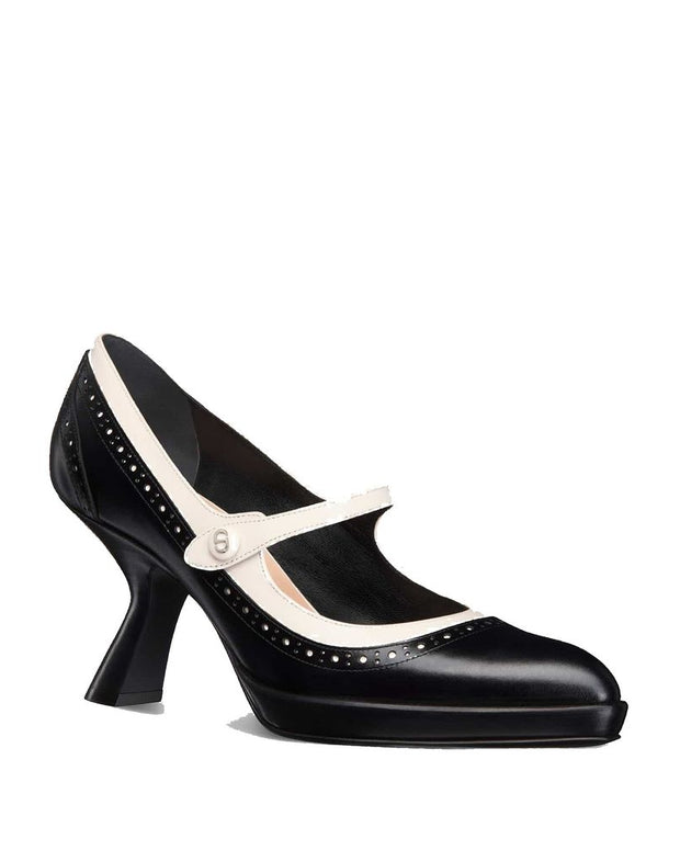 Black Calfskin High Heel Pumps