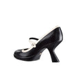 Black Calfskin High Heel Pumps