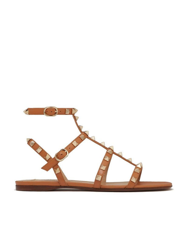 Brown Leather Strap-On Sandals