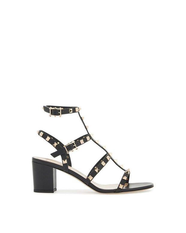 Black Calfskin Sandals