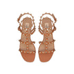 Brown Leather Strap-On Sandals