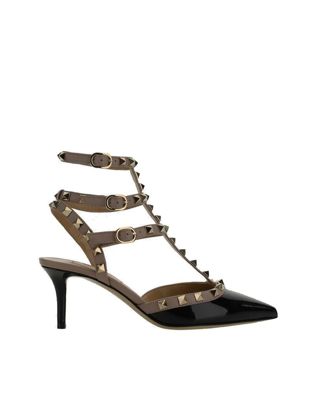 Black Calfskin High Heel Pumps