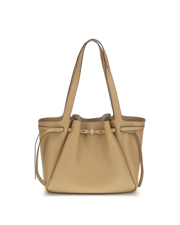 Beige Leather Handbag
