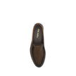 Brown Leather Slip-On Loafers