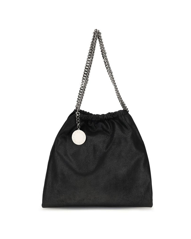Black Polyester Shoulder Bag