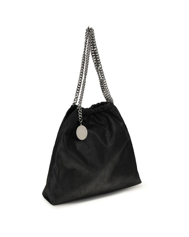 Black Polyester Shoulder Bag