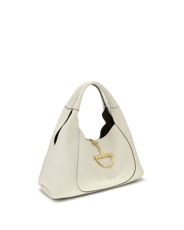 White Calf Leather Bos Taurus Shoulder Bag