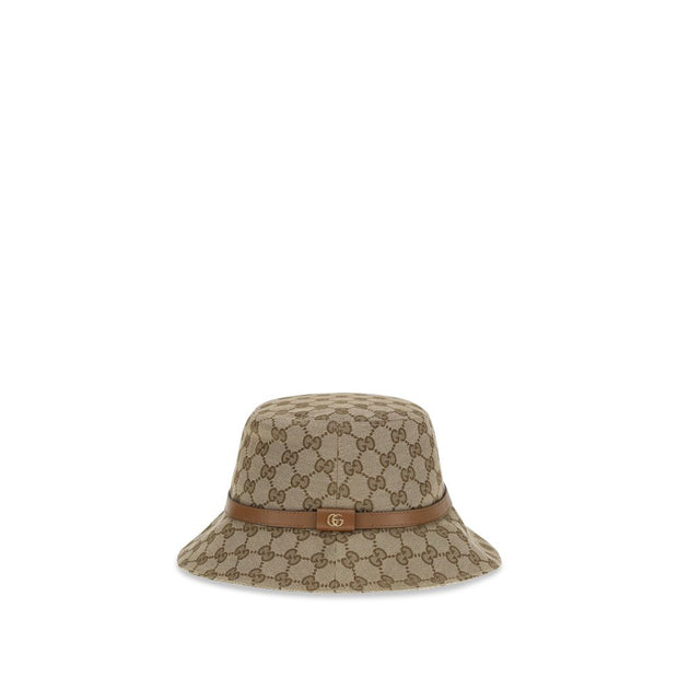 Beige Polyester Bucket Hat