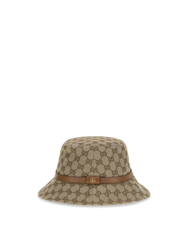Beige Polyester Bucket Hat