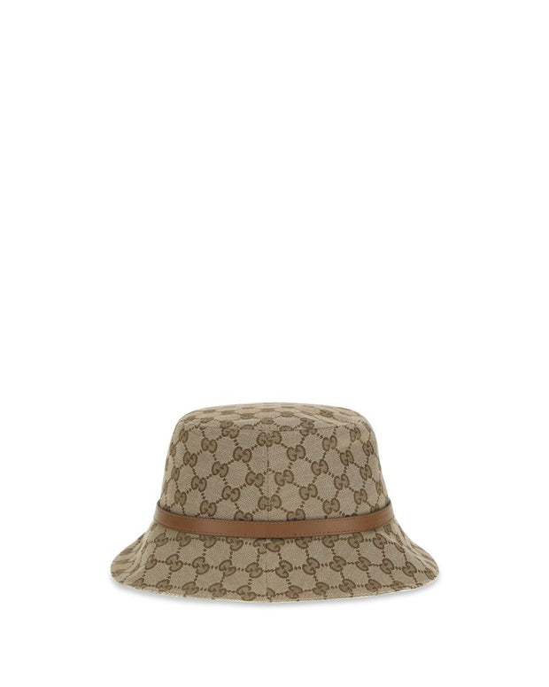Beige Polyester Bucket Hat