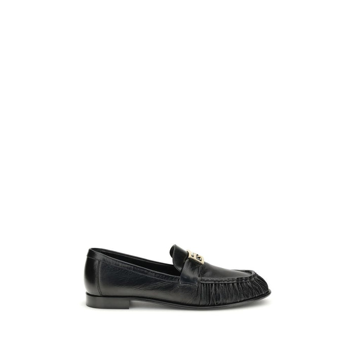 Black Calf Leather Bos Taurus Slip-On Loafers