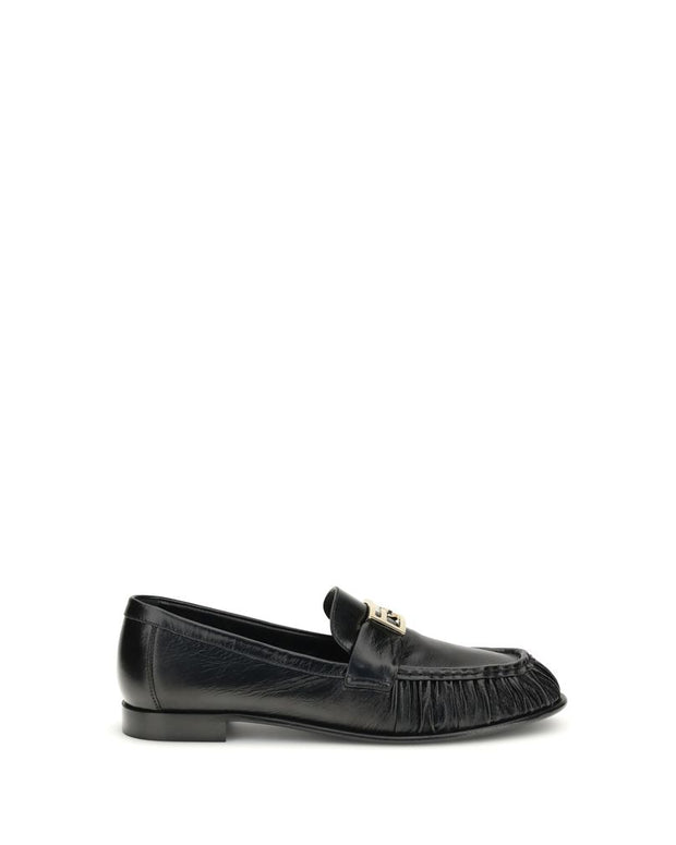 Black Calf Leather Bos Taurus Slip-On Loafers