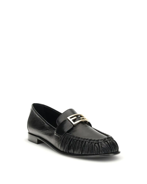 Black Calf Leather Bos Taurus Slip-On Loafers