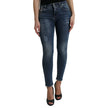 Blue Cotton Skinny Jeans