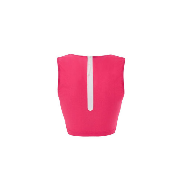 Fuchsia Polyamide Tank Tops