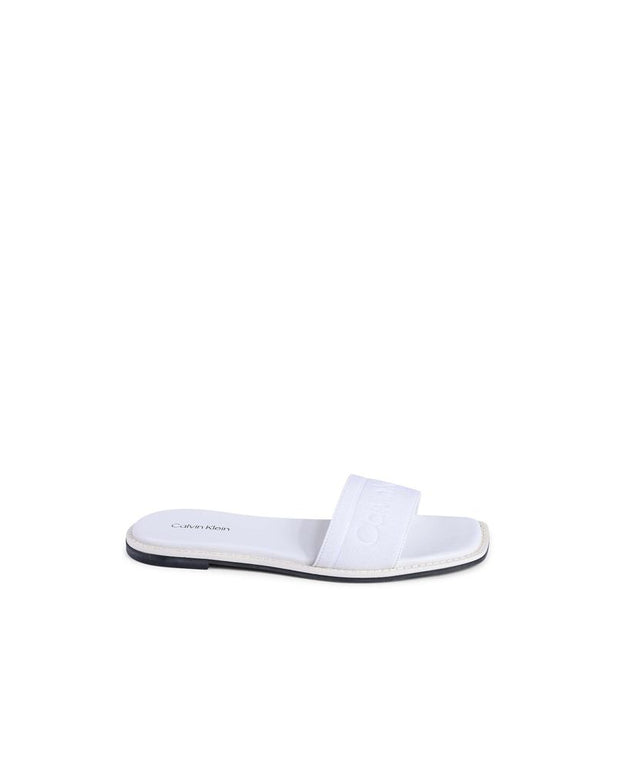 White Recycled Polyester Sandals